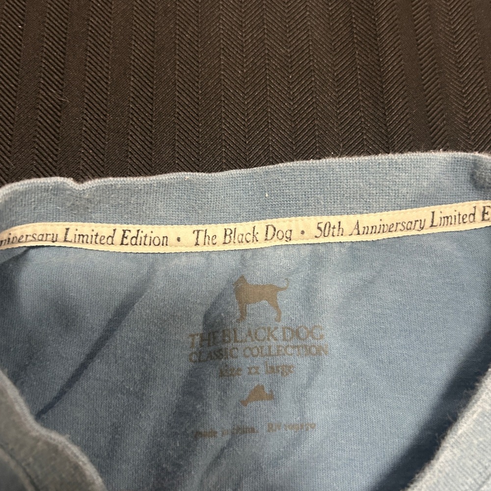 The Black Dog 50th Anniversary Limited Edition T-Shirt Blue XXL 2021 Graphic - Picture 2 of 7